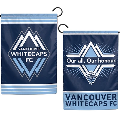 WinCraft Vancouver Whitecaps FC Drapeau de jardin double face 12" x 18"
