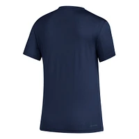Women's adidas Navy Vancouver Whitecaps FC Logo Lockup - T-Shirt