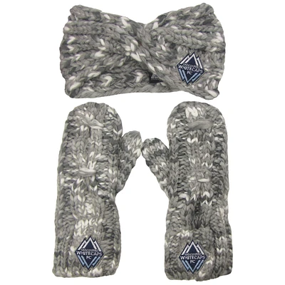 Women's ZooZatz Vancouver Whitecaps FC Marled - Headband & Mittens Set