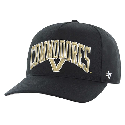 Casquette réglable noire Vanderbilt Commodores Walk Tall Hitch '47 pour hommes