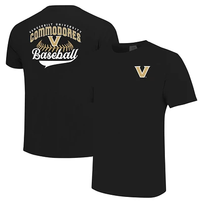 Men's Black Vanderbilt Commodores Baseball Comfort Colors T-Shirt