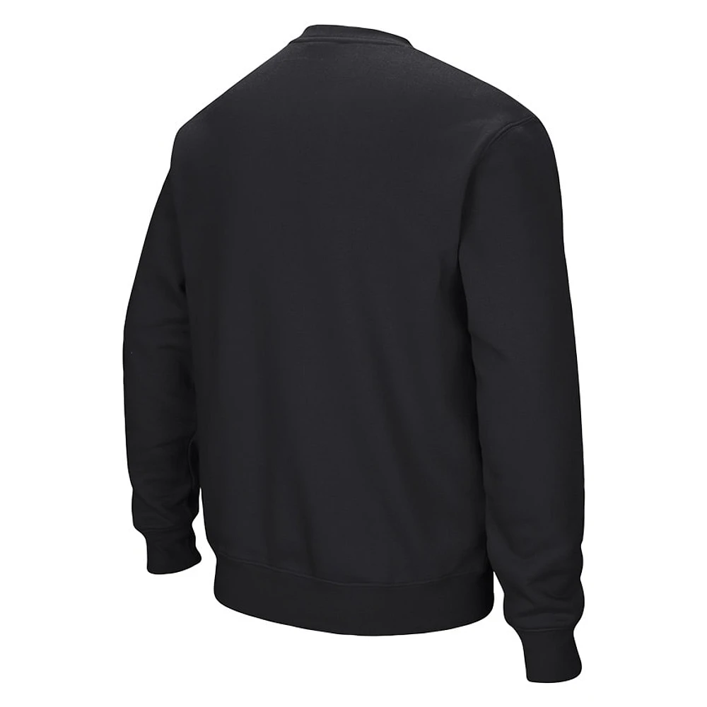Men's Colosseum Black Vanderbilt Commodores Arch & Logo Pullover Sweatshirt