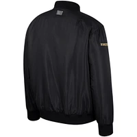 Men's Colosseum  Black Vanderbilt Commodores Full-Zip Bomber Jacket