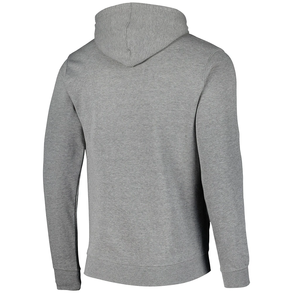 Men's Colosseum Heathered Gray Vanderbilt Commodores Arch and Logo Pullover Hoodie