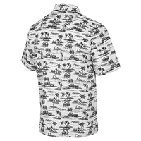 Men's Colosseum White Vanderbilt Commodores Spontaneous is Romantic Camp Button-Up Shirt