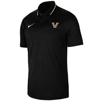 Men's Nike  Black Vanderbilt Commodores 2023 Sideline Coaches Performance Polo