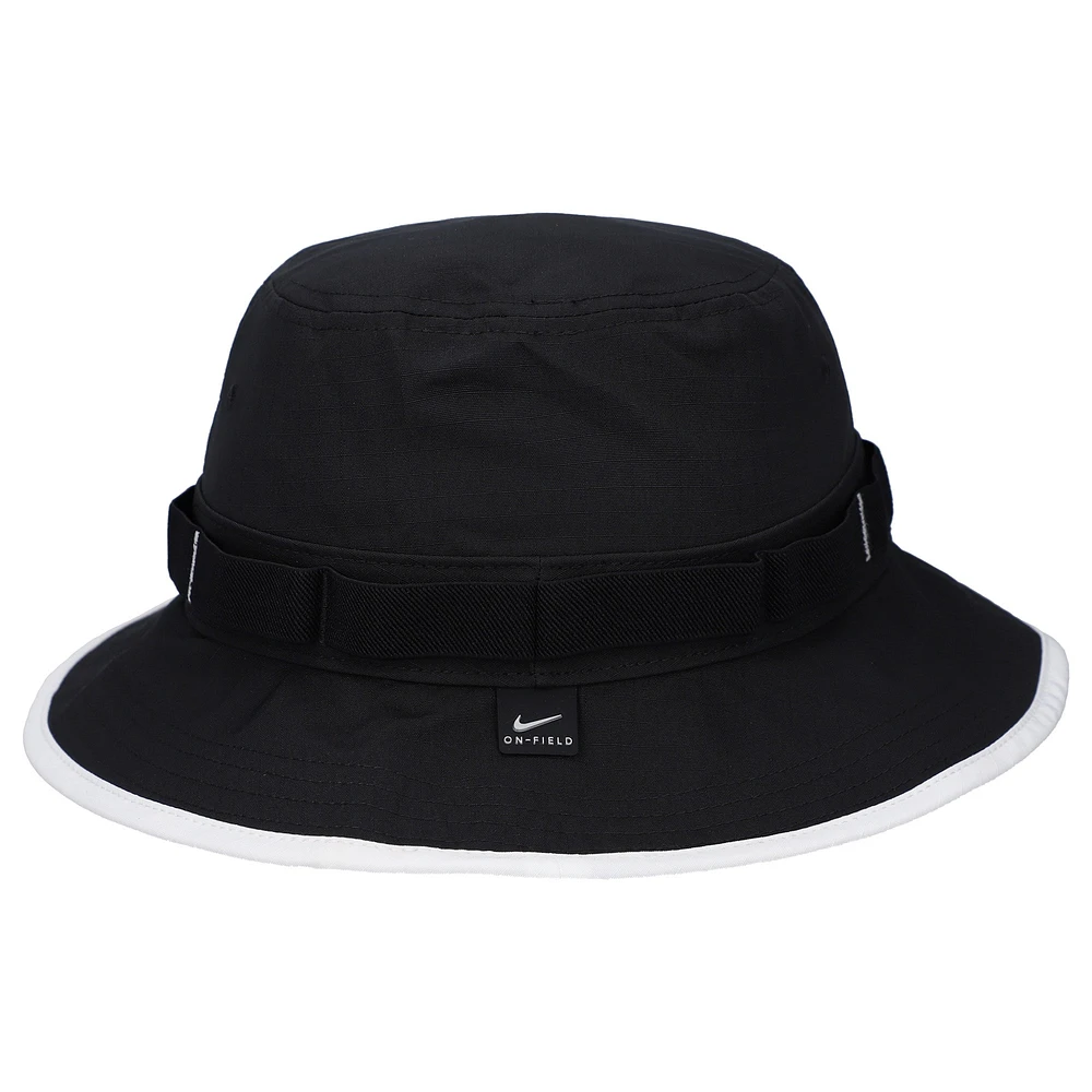 Men's Nike Black Vanderbilt Commodores 2024 Sideline Apex Performance Boonie Bucket Hat