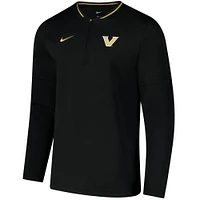 Men's Nike Black Vanderbilt Commodores Coaches Quarter-Zip Jacket