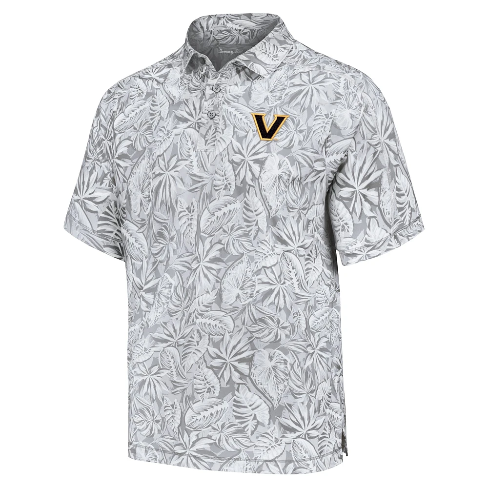 Men's Tommy Bahama Gray Vanderbilt Commodores Tropical Score IslandZone Polo
