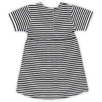 Toddler Little King  Black Vanderbilt Commodores Striped Dress with Pockets