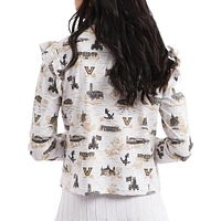 Women's Smith & Quinn White/Gold Vanderbilt Commodores Tailgate Collection Grayson Top