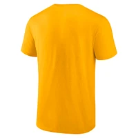 T-shirt Fanatics Gold pour homme avec nom de l'équipe VCU Rams