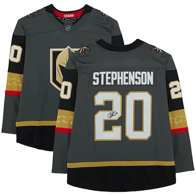 Maillot gris dédicacé Fanatics Breakaway des Vegas Golden Knights de Chandler Stephenson