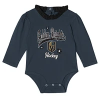 Ensemble 3 pièces à manches longues pour bébé fille Vegas Golden Knights Rink Queen