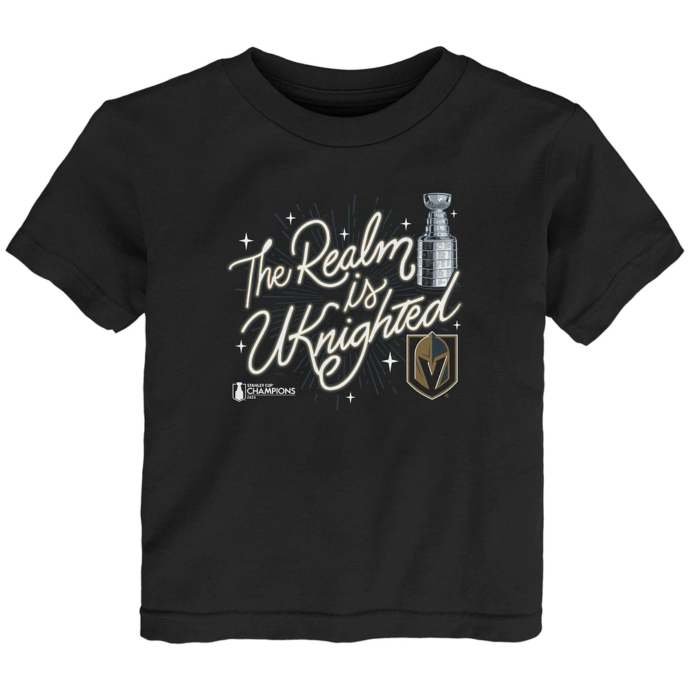 Infant  Black Vegas Golden Knights 2023 Stanley Cup Champions Celebration T-Shirt