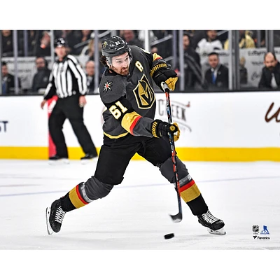 Mark Stone Vegas Golden Knights Unsigned Black Jersey Shooting Photograph