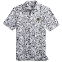 Men's johnnie-O  Black/White Vegas Golden Knights Slapshot Polo