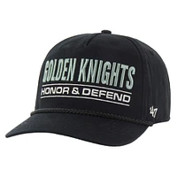Men's '47 Black Vegas Golden Knights OHT Military Appreciation Homeland Honor and Defend Hitch Adjustable Hat