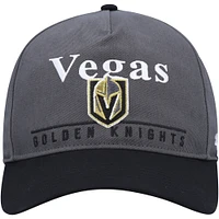 Men's '47 Charcoal/Black Vegas Golden Knights Super Hitch Adjustable Snapback Hat