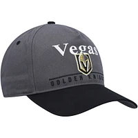 Men's '47 Charcoal/Black Vegas Golden Knights Super Hitch Adjustable Snapback Hat