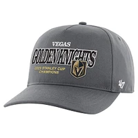 Casquette réglable avec attelage de boîte de pénalité des champions de la Coupe Stanley '47 Charcoal Vegas Golden Knights 2023 pour hommes