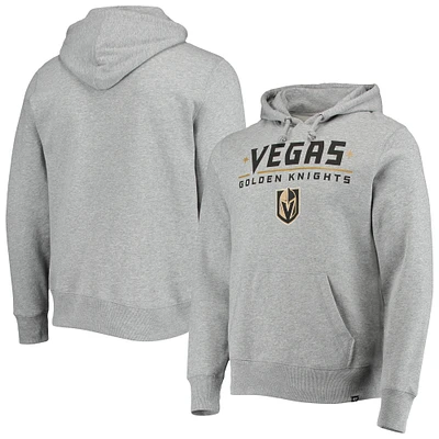 Chandail à capuchon d'avant-match des Golden Knights de Vegas '47 gris chiné pour homme
