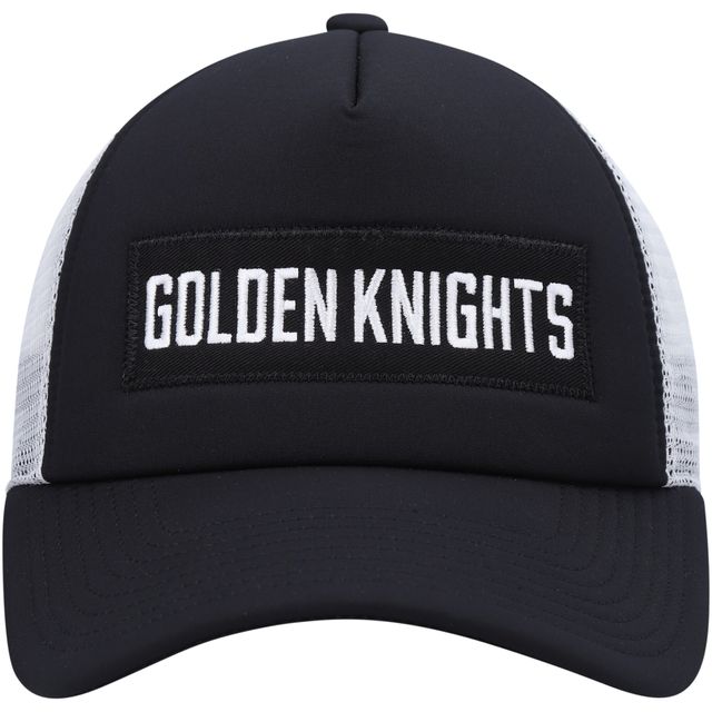 Casquette Snapback Vegas Golden Knights Team Plate Trucker adidas pour hommes, noir/blanc