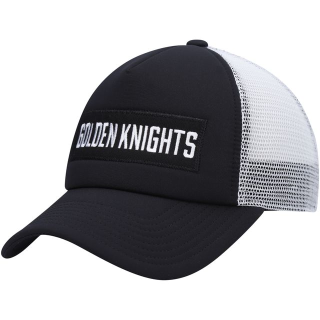 Casquette Snapback Vegas Golden Knights Team Plate Trucker adidas pour hommes, noir/blanc