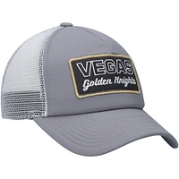 Men's adidas Gray/White Vegas Golden Knights Locker Room Foam Trucker Snapback Hat