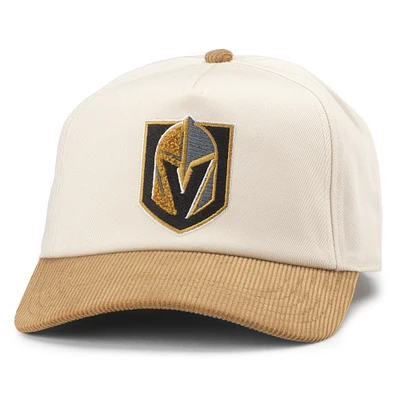 Casquette réglable American Needle pour hommes, blanc/or, Vegas Golden Knights Burnett