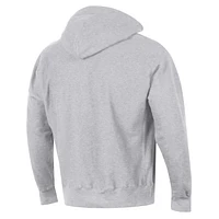 Men's Champion Heather Gray Vegas Golden Knights Reverse Weave Pullover Hoodie