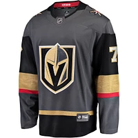 Maillot de joueur échappé des Golden Knights Vegas Fanatics Alex Pietrangelo noir pour hommes