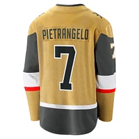 Men's Fanatics Alex Pietrangelo Gold Vegas Golden Knights Home Breakaway Jersey