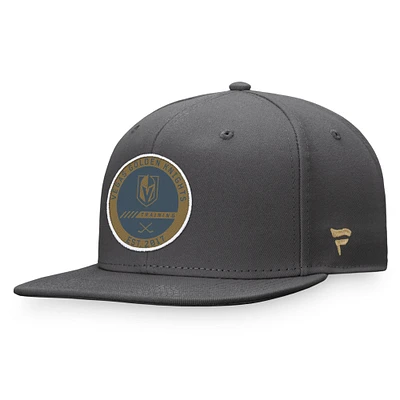 Men's Fanatics Black Vegas Golden Knights 2022 Training Camp - Authentic Pro Snapback Hat