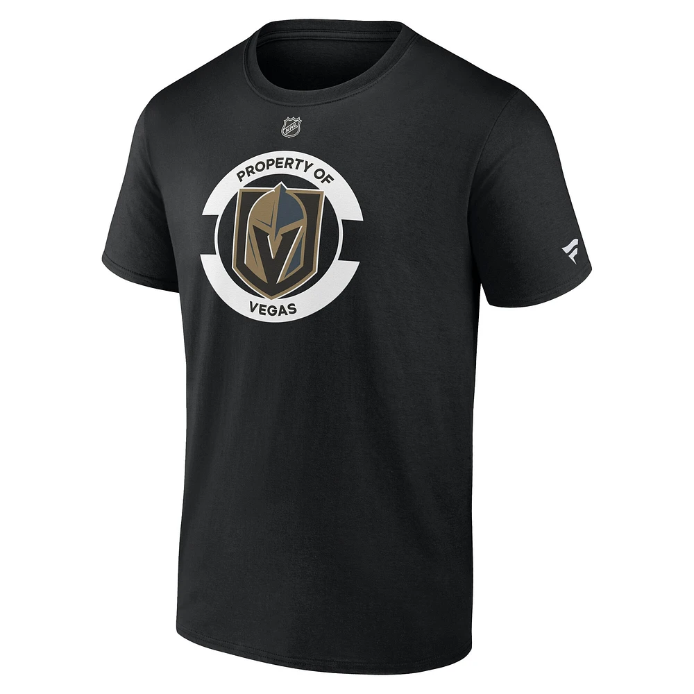 Men's Fanatics Black Vegas Golden Knights Authentic Pro Core Secondary T-Shirt