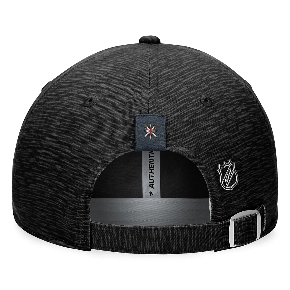 Men's Fanatics  Black Vegas Golden Knights Authentic Pro Road Adjustable Hat