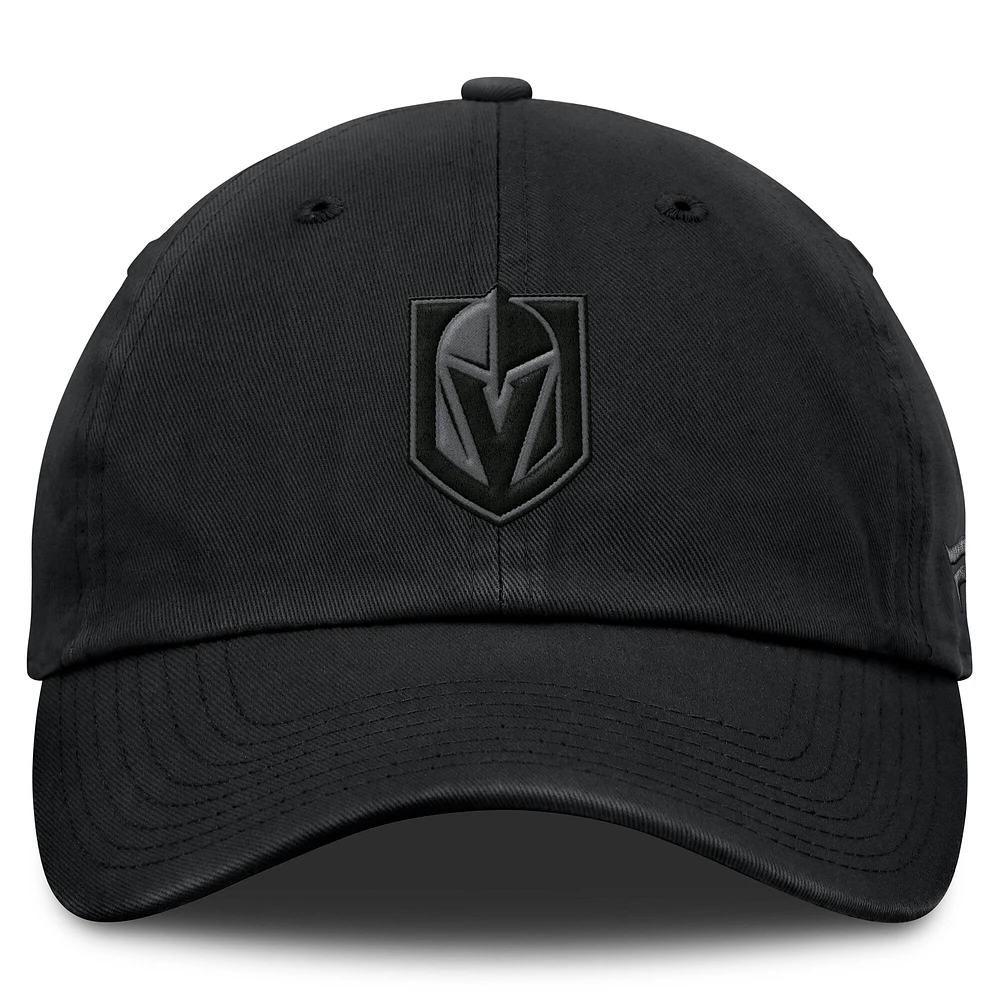 Men's Fanatics Black Vegas Golden Knights Authentic Pro Road Adjustable Hat