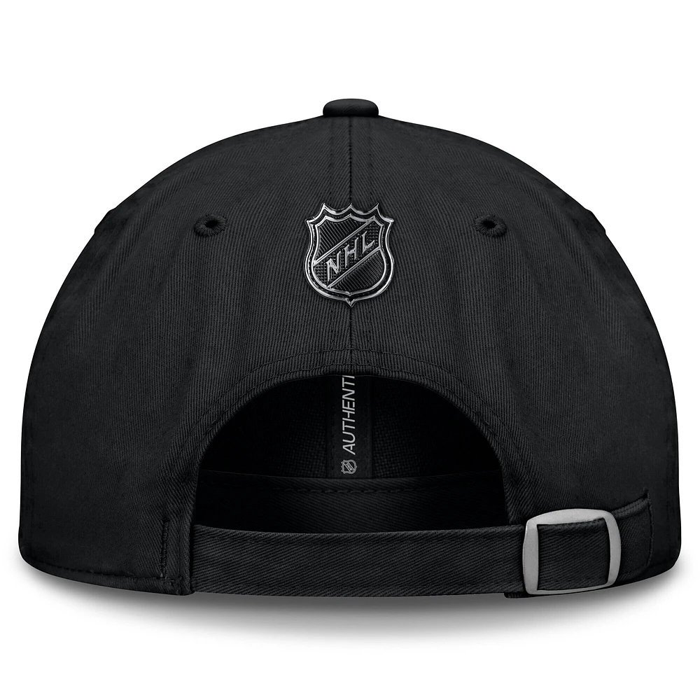 Men's Fanatics Black Vegas Golden Knights Authentic Pro Road Adjustable Hat