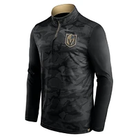 Men's Fanatics Black Vegas Golden Knights Shade Lightweight Quarter-Zip Pullover