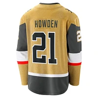 Men's Fanatics Brett Howden Gold Vegas Golden Knights Home Premier Breakaway Player Jersey