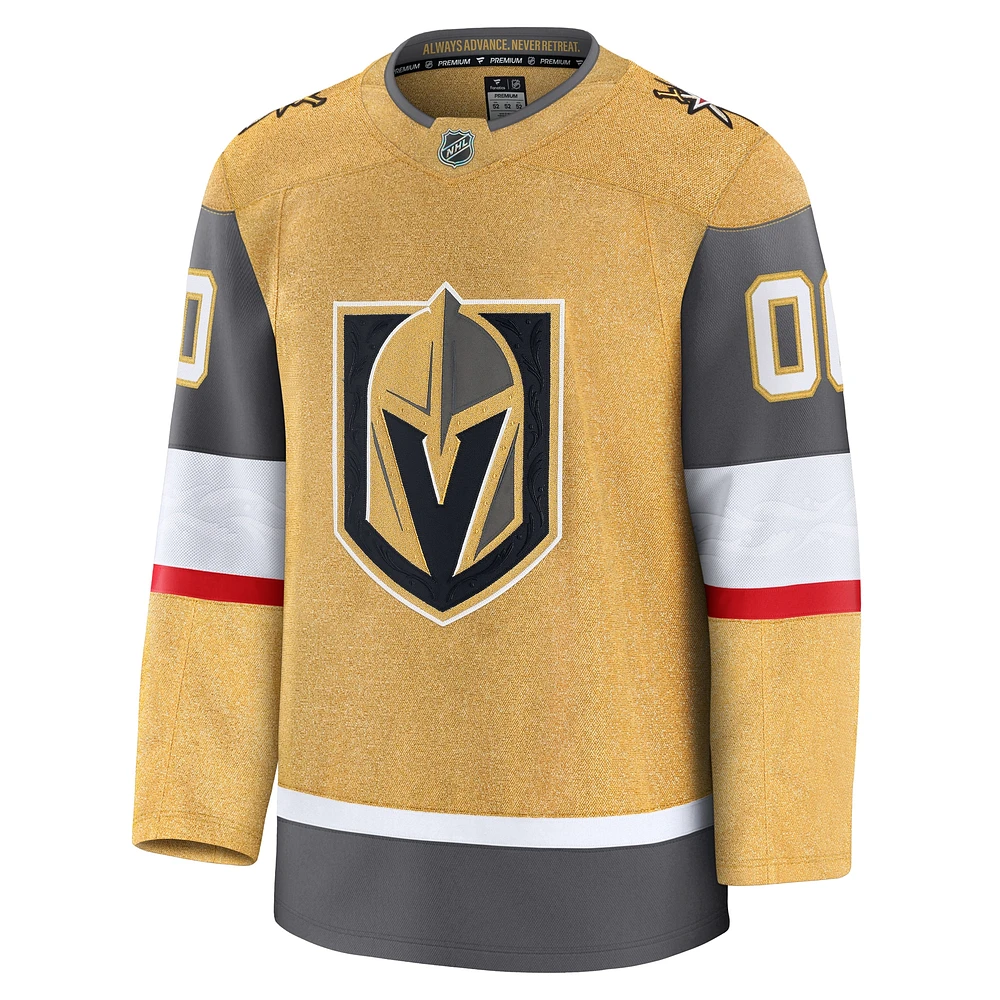 Men's Fanatics Gold Vegas Golden Knights Home Premium Custom Jersey