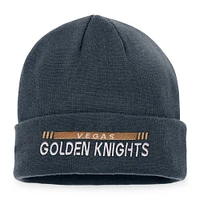 Men's Fanatics Gray Vegas Golden Knights 2022 NHL Draft - Authentic Pro Rink Cuffed Knit Hat