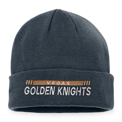 Men's Fanatics Gray Vegas Golden Knights 2022 NHL Draft - Authentic Pro Rink Cuffed Knit Hat