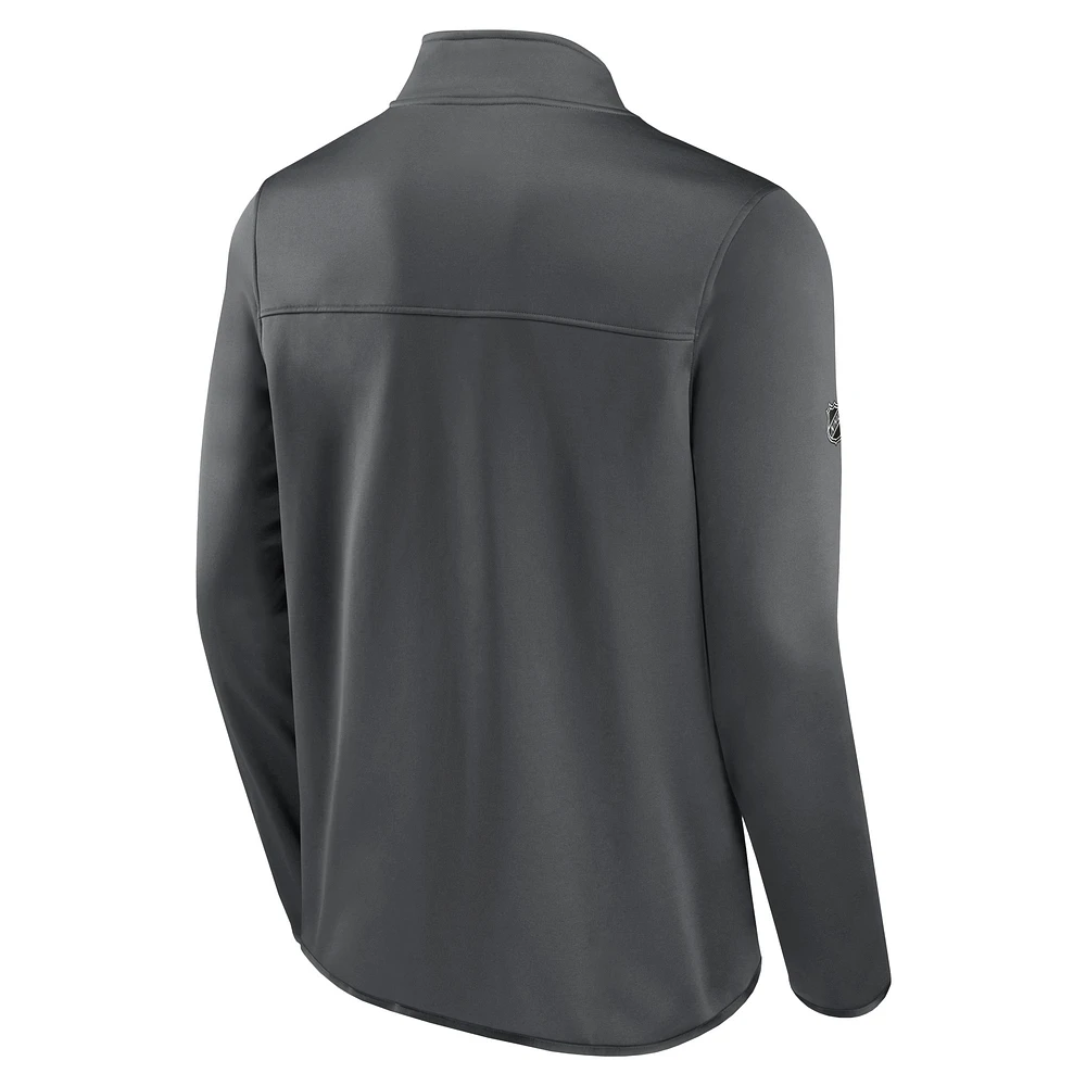 Men's Fanatics  Gray Vegas Golden Knights Authentic Pro Full-Zip Jacket