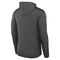 Men's Fanatics  Gray Vegas Golden Knights Authentic Pro Lightweight Pullover Hoodie