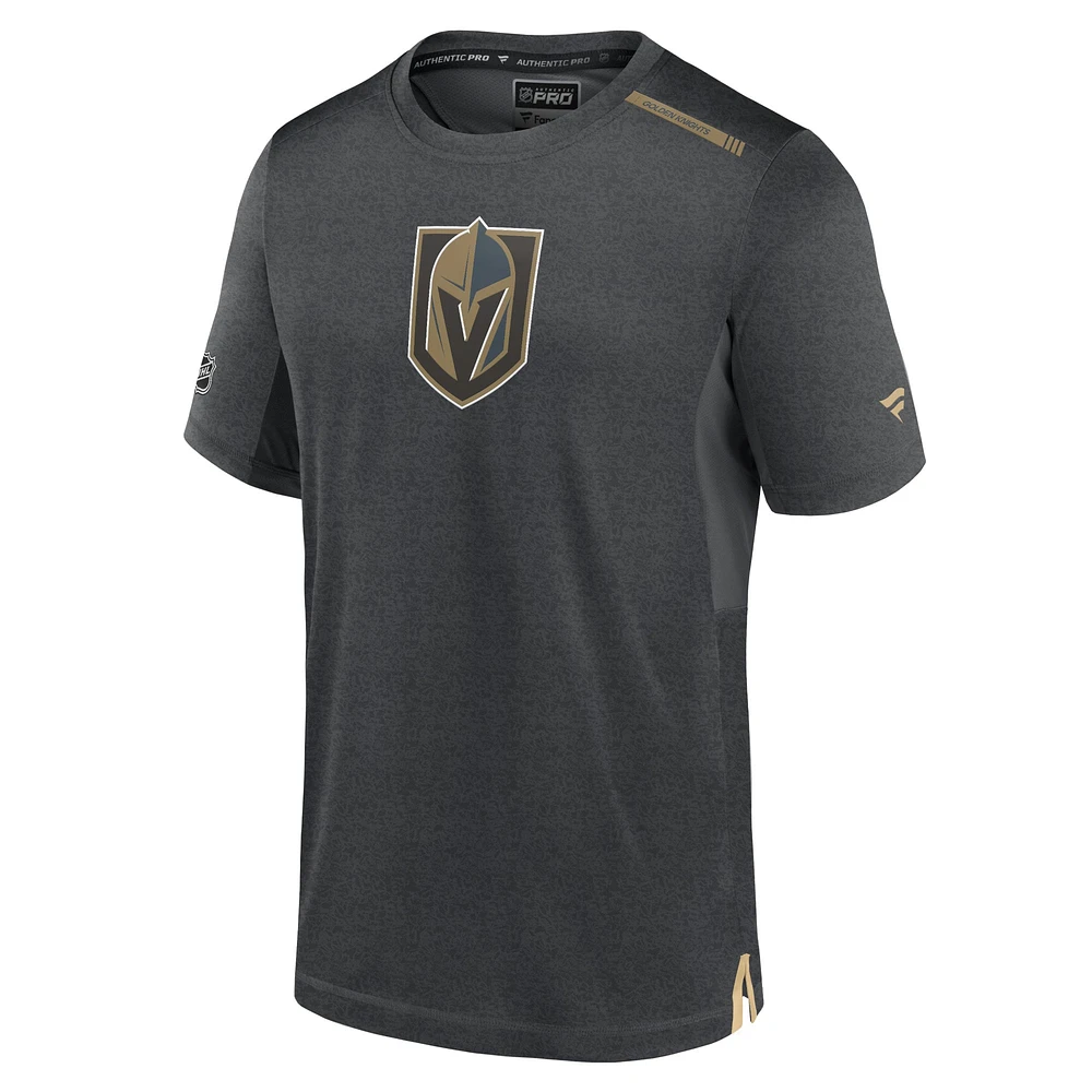 Men's Fanatics  Gray Vegas Golden Knights Authentic Pro Performance T-Shirt