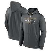 Men's Fanatics  Gray Vegas Golden Knights Authentic Pro Pullover Hoodie