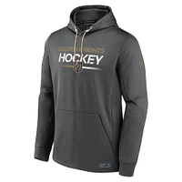 Men's Fanatics  Gray Vegas Golden Knights Authentic Pro Pullover Hoodie