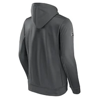 Men's Fanatics  Gray Vegas Golden Knights Authentic Pro Pullover Hoodie