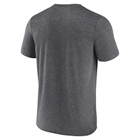 T-shirt Playmaker Fanatics Heather Charcoal Vegas Golden Knights pour hommes